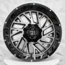 RIN 20X10 6-135/139.7 R1 SPORT LP105 BLACK MILLING+RIVETS HOLES* ET-24 CB108.2