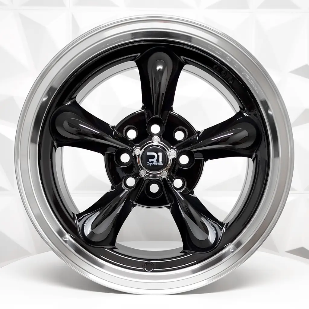 RIN 15X7.5 4-100/114.3 R1 SPORT 826 BLACK GLOSS+MACHINE LIP ET20 CB73.1 