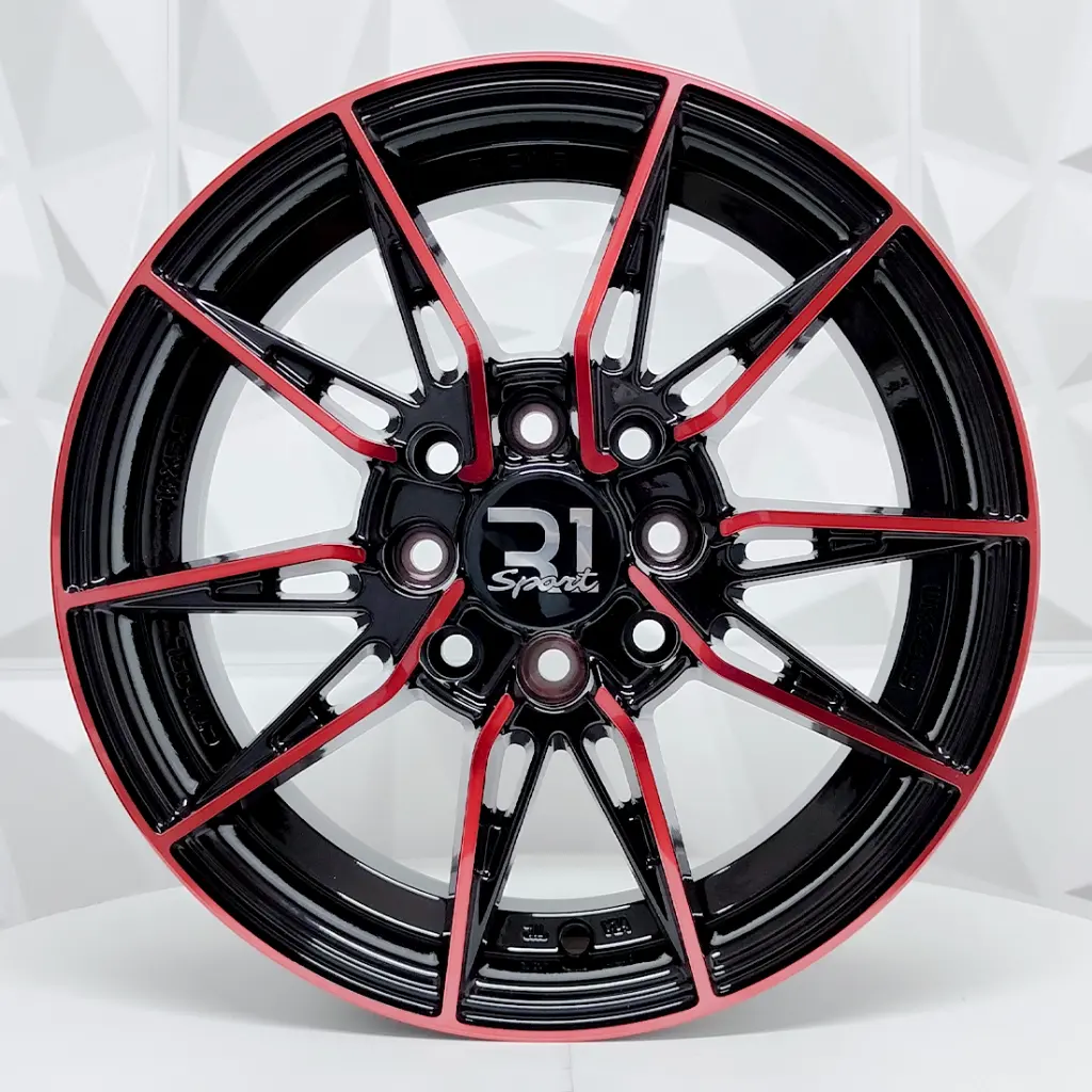 RIN 13X5.5 4-100/114.3 R1 SPORT RGW06 MACHINE BLACK+RED ET35 CB73.1 