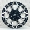 RIN 16X8 6-139.7 R1 SPORT 1275 BLACK MACHINE FACE ET-6 CB110 