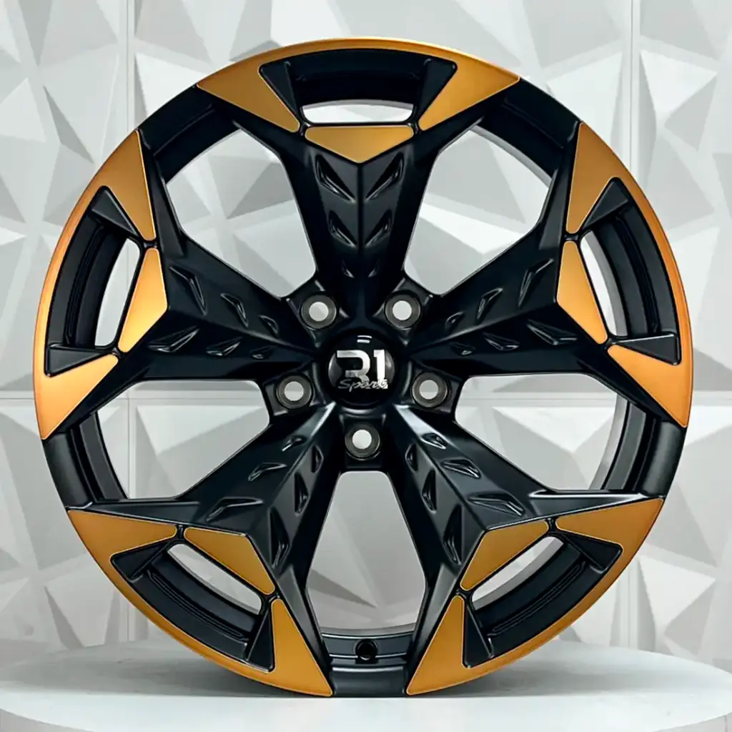 RIN 18X8 5-112 R1 SPORT CPR20 SATIN BLACK MF+COPPER ET40 CB57.1 