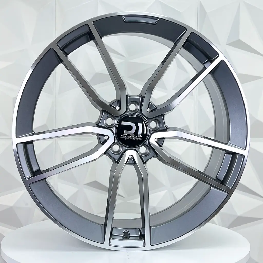 RIN 19X8.5 5-112 R1 SPORT 9371F GUNMETAL MACHINED FACE ET45 CB66.6