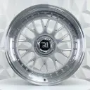 RIN 17X8 4-100/108 R1 SPORT QC1871 HYPER SILVER POLISHED LIP+RIVETS* ET17 CB73.1