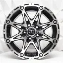 RIN 14X6 5-114.3 R1 SPORT 329A BLACK FACE MACHINED ET-10 CB84