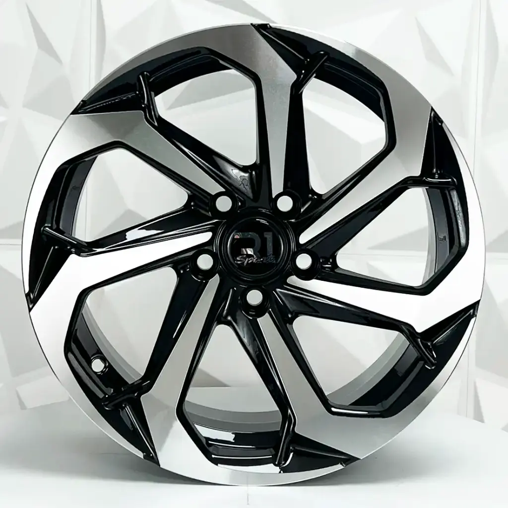RIN 14X6 4-100/114.3 R1 SPORT 1066 BLACK MACHINE FACE ET15 CB73.1