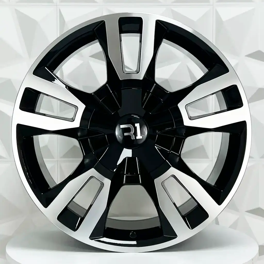 RIN 20X9 6-139.7 R1 SPORT QC5176 BLACK MACHINE FACE ET24 CB78.1