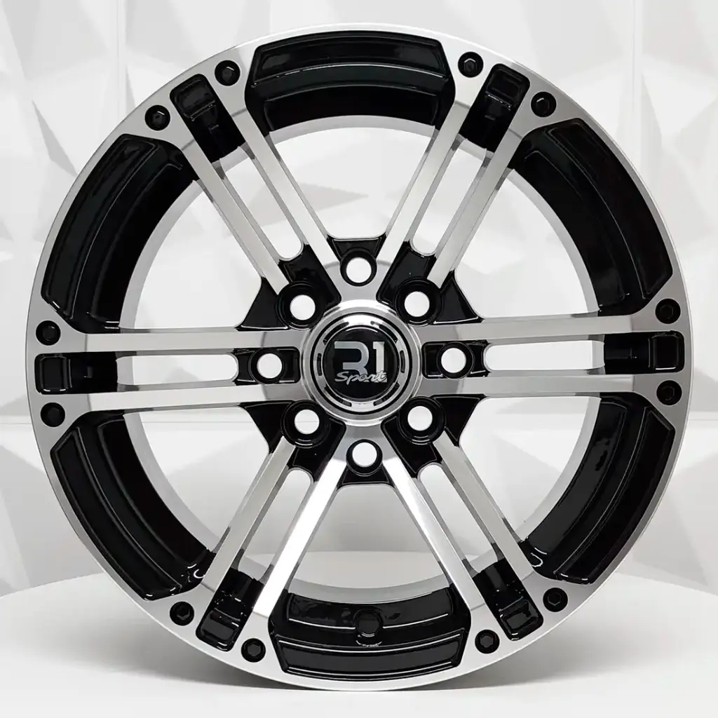 RIN 13X6 4-100/114.3 R1 SPORT 6036 BLACK MACHINE FACE ET5 CB73.1
