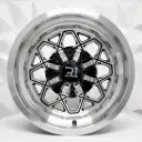 RIN 15X8 6-139.7 R1 SPORT JCW266 BLACK MACHINE FACE MACHINE LIP ET-10 CB110