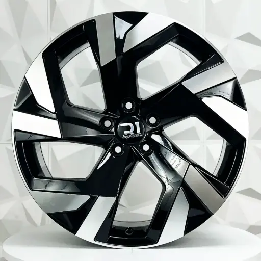[195530] RIN 19X8 5-112 R1 SPORT FBX230 BLACK MACHINE FACE ET34 CB57.1